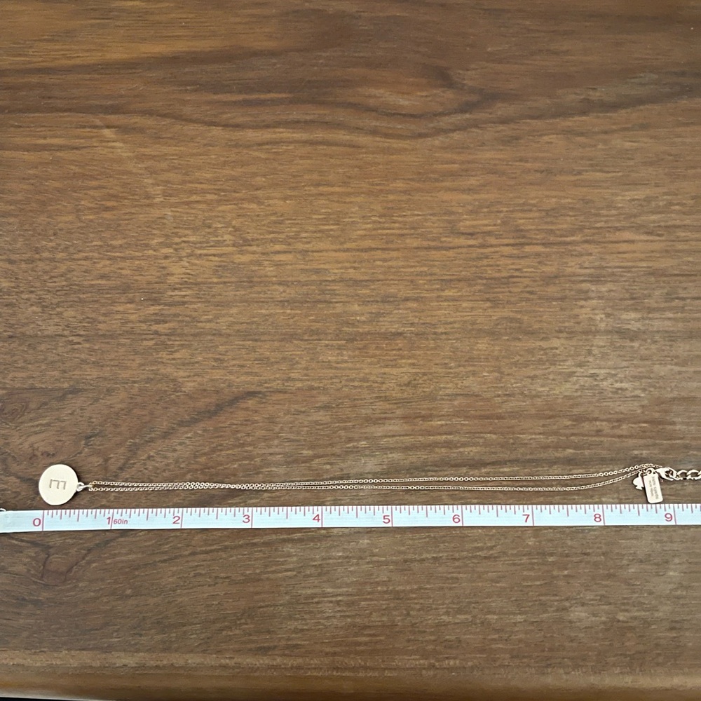 Kate Space ‘E’ rose gold pendant necklace - Picture 4 of 6